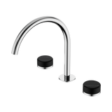 Nero Serenity Bath/Kitchen Set Arc Spout Chrome - Marquina Black Handle