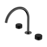 Nero Serenity Bath/Kitchen Set Arc Spout Gunmetal - Marquina Black Handle