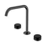 Nero Serenity Bath/Kitchen Set Edge Spout Gunmetal - Marquina Black Handle