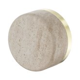 Serenity Progressive Shower Nero Mixer With Rome Travertine Handle - Brushed Gold