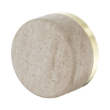 Serenity Progressive Shower Nero Mixer With Rome Travertine Handle - Brushed Gold