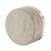 Serenity Progressive Shower Nero Mixer With Rome Travertine Handle - Brushed Nickel