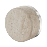 Serenity Progressive Shower Nero Mixer With Rome Travertine Handle - Brushed Nickel