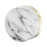 Serenity Progressive Shower Nero Mixer With Arabescato Corchia Handle - Brushed Gold