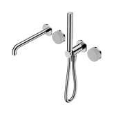 Nero Serenity Progressive Shower System - Spout Chrome - Carrara Handle & Slim Shower