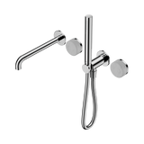Nero Serenity Progressive Shower System - Spout Chrome - Carrara Handle & Slim Shower