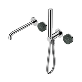 Nero Serenity Progressive Shower System - Spout Chrome - Verde Alpi Handle & Slim Shower