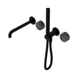 Nero Serenity Progressive Shower System - Spout Matte Black - Verde Alpi Handle & Slim Shower