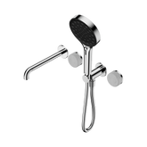 Nero Serenity Progressive Shower System - Spout Chrome - Carrara Handle & Serenity Hand Shower