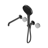 Nero Serenity Progressive Shower System - Spout Gunmetal - Carrara Handle & Serenity Hand Shower