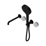 Nero Serenity Progressive Shower System - Spout Matte Black - Carrara Handle & Serenity Hand Shower
