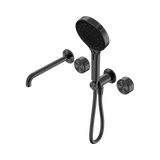 Nero Serenity Progressive Shower System - Spout Gunmetal - Metal Handle & Serenity Hand Shower