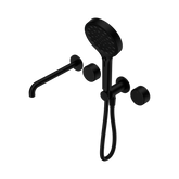 Nero Serenity Progressive Shower System - Spout Matte Black - Metal Handle & Serenity Hand Shower