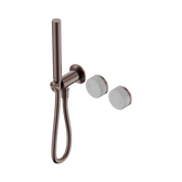 Nero Serenity Progressive Shower System Brushed Bronze - Carrara Handle & Slim Shower