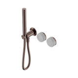Nero Serenity Progressive Shower System Brushed Bronze - Carrara Handle & Slim Shower