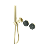 Nero Serenity Progressive Shower System Brushed Gold - Verde Alpi Handle & Slim Shower