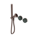 Nero Serenity Progressive Shower System Brushed Bronze - Verde Alpi Handle & Slim Shower