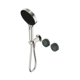 Nero Serenity Progressive Shower System Brushed Nickel - Verde Alpi Handle & Serenity Hand Shower