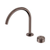 Nero Serenity Progressive Bath/Kitchen Mixer Arc Spout Brushed Bronze - Metal Handle