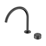 Nero Serenity Progressive Bath/Kitchen Mixer Arc Spout Gunmetal - Metal Handle