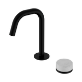 Nero Serenity Progressive Basin Mixer Edge Spout Matte Black - Carrara Handle