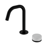 Nero Serenity Progressive Basin Mixer Edge Spout Matte Black - Carrara Handle