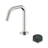 Nero Serenity Progressive Basin Mixer Edge Spout Brushed Nickel - Verde Alpi Handle