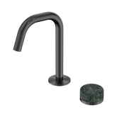 Nero Serenity Progressive Basin Mixer Edge Spout Gunmetal - Verde Alpi Handle