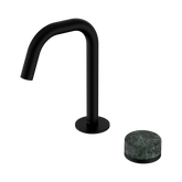 Nero Serenity Progressive Basin Mixer Edge Spout Matte Black - Verde Alpi Handle