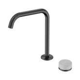 Nero Serenity Progressive Bath/Kitchen Mixer Edge Spout Gunmetal - Carrara Handle