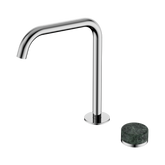 Nero Serenity Progressive Bath/Kitchen Mixer Edge Spout Chrome - Verde Alpi Handle