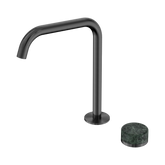 Nero Serenity Progressive Bath/Kitchen Mixer Edge Spout Gunmetal - Verde Alpi Handle