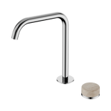 Nero Serenity Progressive Bath/Kitchen Mixer Edge Spout Chrome - Rome Travertine Handle