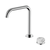 Nero Serenity Progressive Bath/Kitchen Mixer Edge Spout Chrome - Arabescato Corchia Handle