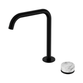 Nero Serenity Progressive Bath/Kitchen Mixer Edge Spout Matte Black - Arabescato Corchia Handle