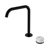 Nero Serenity Progressive Bath/Kitchen Mixer Edge Spout Matte Black - Arabescato Corchia Handle
