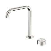 Serenity Progressive Bath/Kitchen Nero Mixer Edge Spout With Metal Handle - Brushed Nickel
