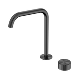 Nero Serenity Progressive Bath/Kitchen Mixer Edge Spout Gunmetal - Metal Handle