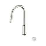 Nero Serenity Progressive Pull Out Kitchen Set - Arabescato Corchia Handle Brushed Nickel