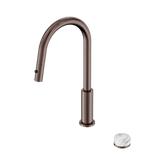Nero Serenity Progressive Pull Out Kitchen Set - Arabescato Corchia Handle Brushed Bronze