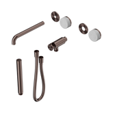 Nero Serenity Progressive Shower System - Spout Brushed Bronze - Carrara Handle & Slim Shower Trim Kit Only