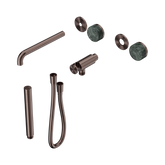 Nero Serenity Progressive Shower System - Spout Brushed Bronze - Verde Alpi Handle & Slim Shower Trim Kit Only