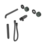 Nero Serenity Progressive Shower System - Spout Gunmetal - Verde Alpi Handle & Slim Shower Trim Kit Only