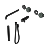 Nero Serenity Progressive Shower System - Spout Matte Black - Verde Alpi Handle & Slim Shower Trim Kit Only
