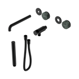 Nero Serenity Progressive Shower System - Spout Matte Black - Verde Alpi Handle & Slim Shower Trim Kit Only