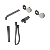 Nero Serenity Progressive Shower System - Spout Gunmetal Rome Travertine Handle & Slim Shower Trim Kit Only