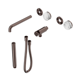 Nero Serenity Progressive Shower System - Spout Brushed Bronze Arabescato Corchia Handle & Slim Shower Trim Kit Only