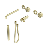 Nero Serenity Progressive Shower System - Spout Brushed Gold - Metal Handle & Slim Shower Trim Kit Only