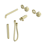 Nero Serenity Progressive Shower System - Spout Brushed Gold - Metal Handle & Slim Shower Trim Kit Only