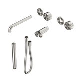 Nero Serenity Progressive Shower System - Spout Brushed Nickel - Metal Handle & Slim Shower Trim Kit Only